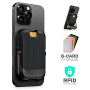 UB Mag Vault Magnetic Wallet with Stand - Carbon Black