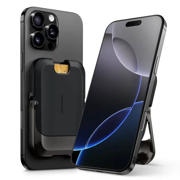 UB Mag Vault Magnetic Wallet with Stand - Carbon Black