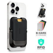 UB Mag Vault Magnetic Wallet with Stand - Carbon Black