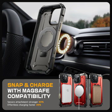 iPhone 16 Pro Max 6.9 inch UB Grip MagSafe Camera Control Button Phone Case-Metallic Red iPhone 16 Pro Max 6.9 inch UB Grip MagSafe Camera Control Button Phone Case-Metallic Red