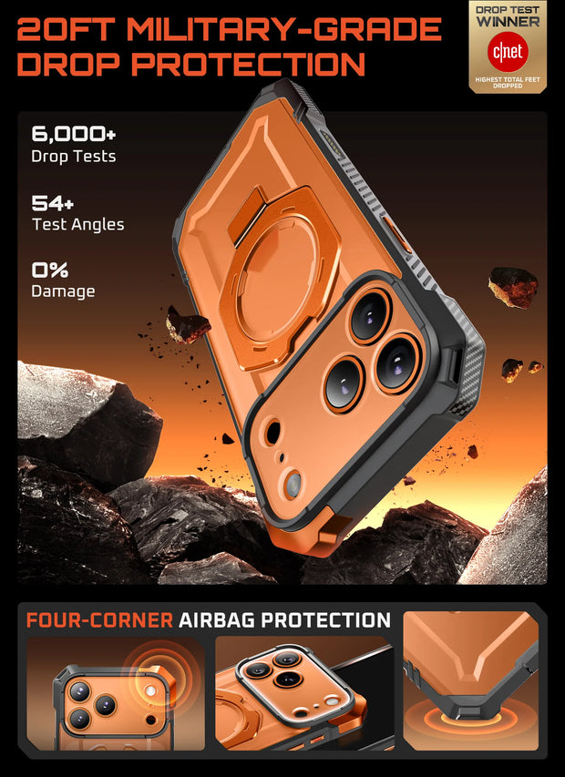 UB GRIP Series iPhone 17 Pro Max MagSafe Camera Control Button Phone Case - Coral