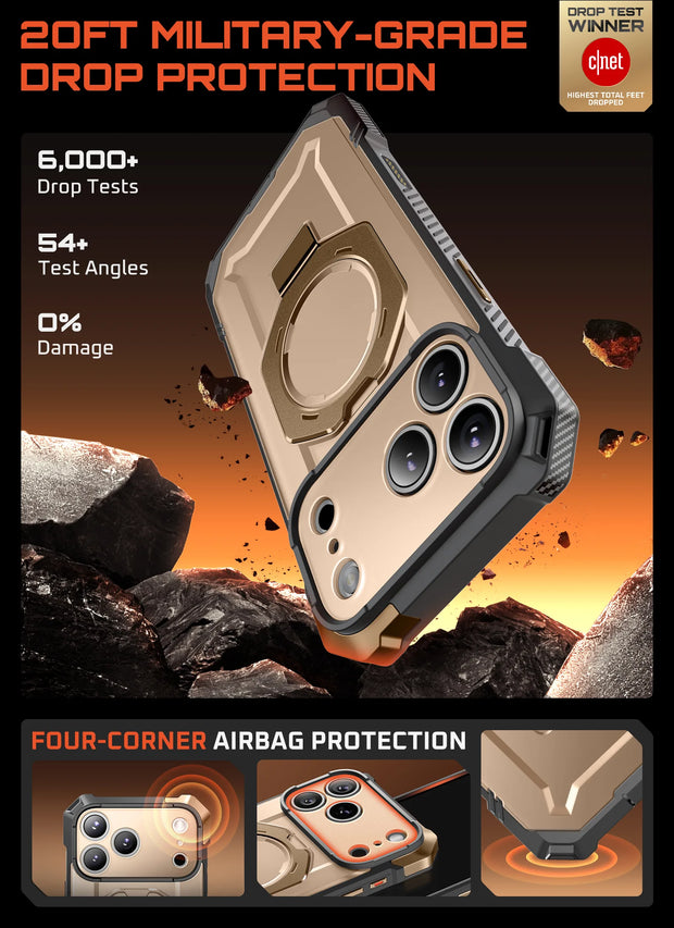 UB GRIP Series iPhone 17 Pro Max MagSafe Camera Control Button Phone Case - Desert