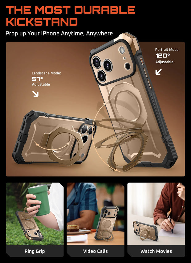 UB GRIP Series iPhone 17 Pro Max MagSafe Camera Control Button Phone Case - Desert