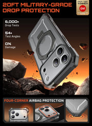 UB GRIP Series iPhone 17 Pro Max MagSafe Camera Control Button Phone Case - Gray