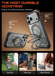 UB GRIP Series iPhone 17 Pro Max MagSafe Camera Control Button Phone Case - Gray