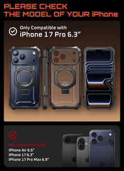 UB GRIP Series iPhone 17 Pro MagSafe Camera Control Button Phone Case - Black