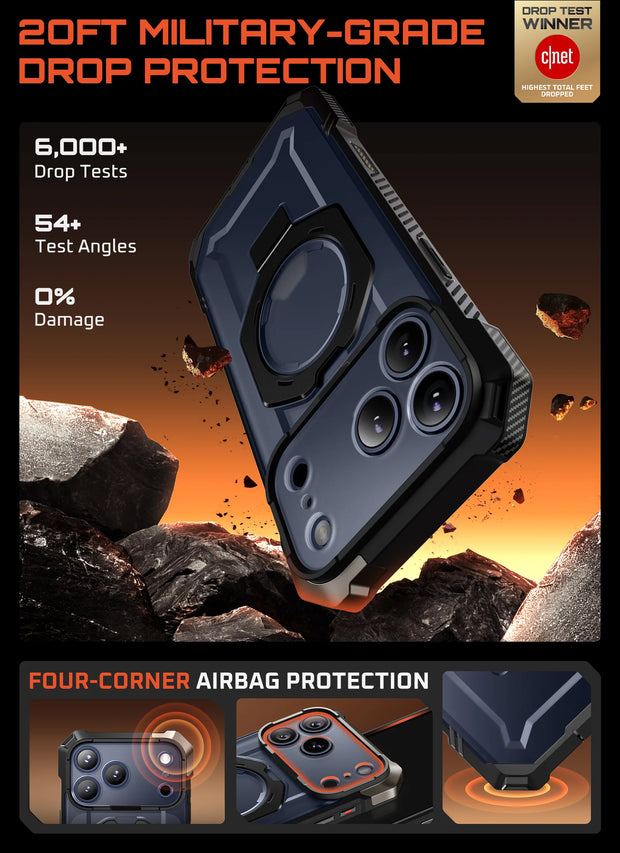 UB GRIP Series iPhone 17 Pro MagSafe Camera Control Button Phone Case - Black