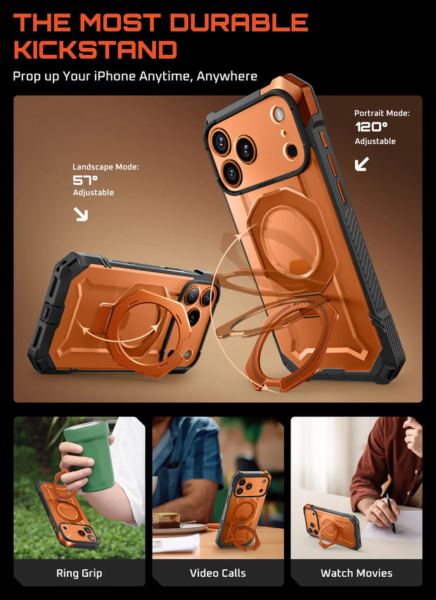 UB GRIP Series iPhone 17 Pro MagSafe Camera Control Button Phone Case - Coral