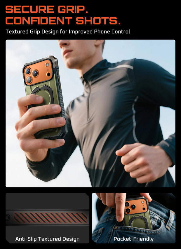 UB GRIP Series iPhone 17 Pro MagSafe Camera Control Button Phone Case - Guldan