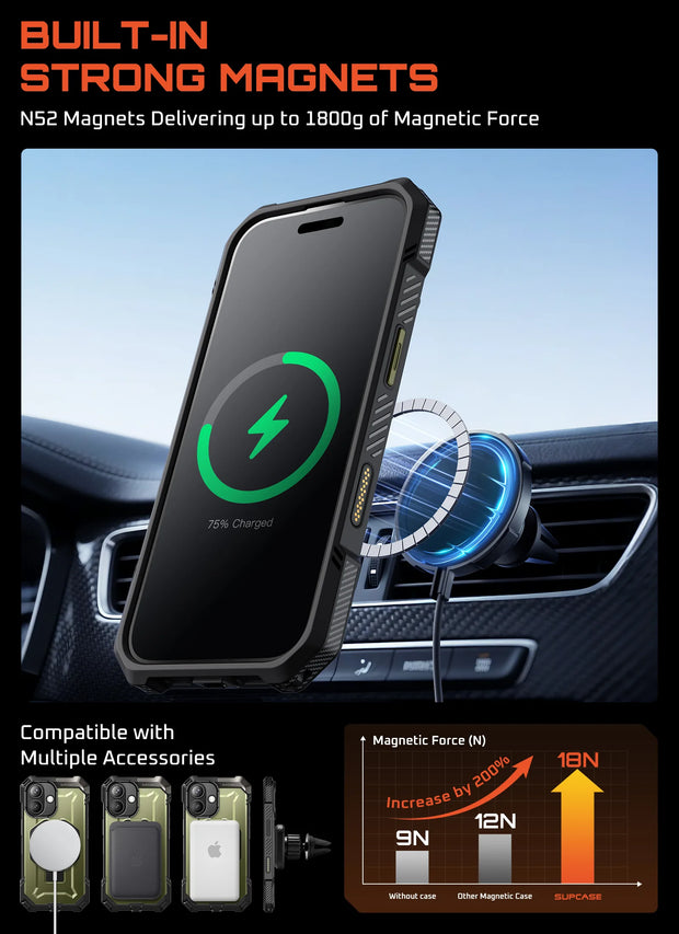 UB GRIP Series iPhone 17 MagSafe Camera Control Button Phone Case - Guldan