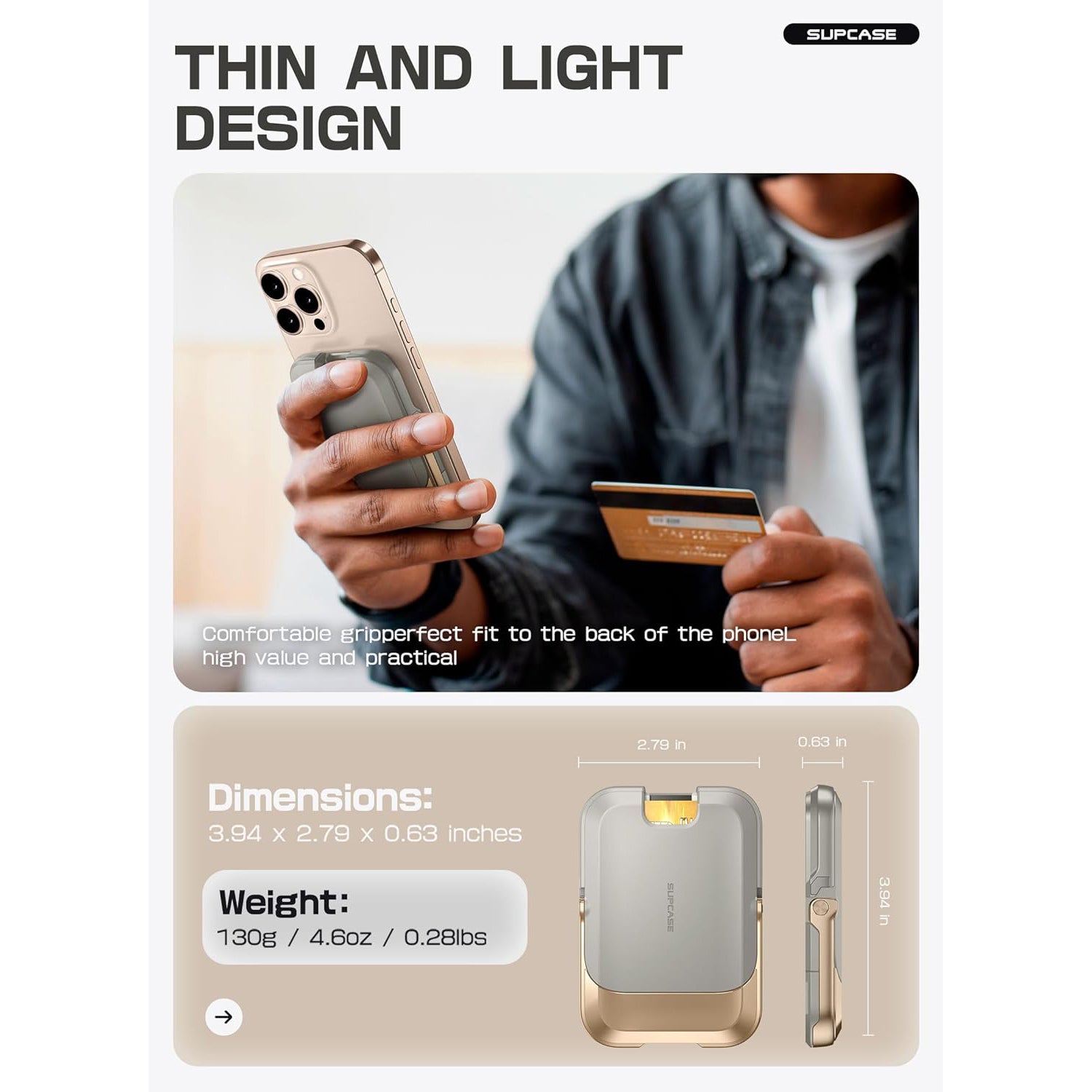 SUPCASE | MagSafe | Magnetic Wallet with Stand