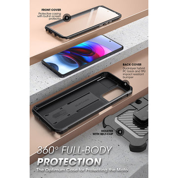 Supcase for Moto G Stylus 5G 2024 Case with Stand & Belt-Clip (Unicorn Beetle Pro), Built-in Screen Protector Military-grade Protection Heavy Dut
