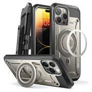 iPhone 15 Pro 6.1 inch Unicorn Beetle PRO MAG Rugged MagSafe Case-Titan Gray