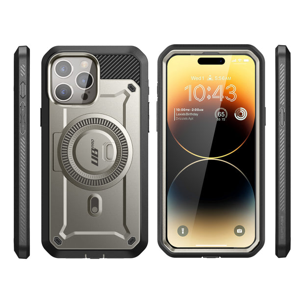 iPhone 15 Pro Max 6.7 inch Unicorn Beetle PRO MAG Rugged MagSafe Case-Titan Gray