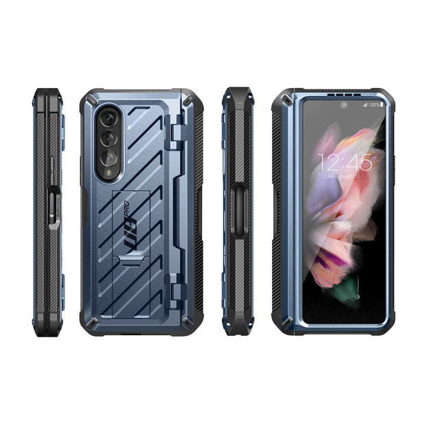 Galaxy Z Fold3 Unicorn Beetle PRO Rugged Case with S-Pen Holder(open box)-Metallic Blue