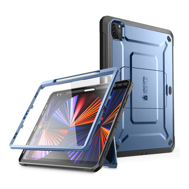 iPad Pro 12.9 Inch (2021) Unicorn Beetle Pro Rugged Case(open box)-Metallic Blue