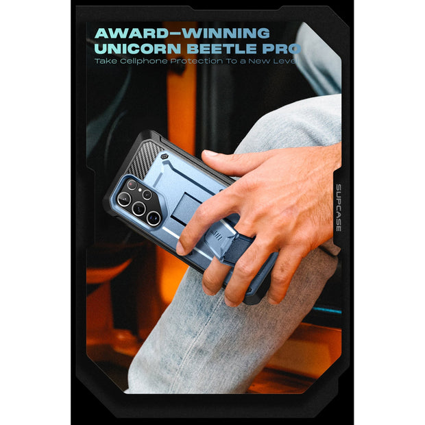 Galaxy S22 Ultra Unicorn Beetle PRO Rugged Case(open box)-Metallic Blue