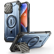 iPhone 14 Pro Max 6.7 inch Unicorn Beetle MAG XT MagSafe Holster Case-Metallic Blue