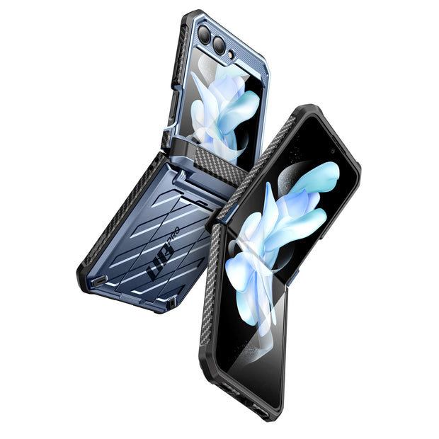 Galaxy Z Flip5 Unicorn Beetle PRO Rugged Case with Belt Clip-Metallic Blue