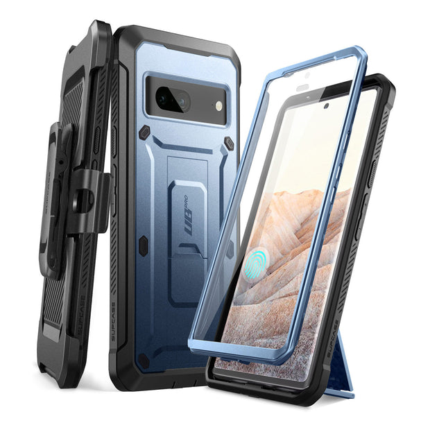 Google Pixel 7 Unicorn Beetle PRO Rugged Holster Case(open box)-Metallic Blue