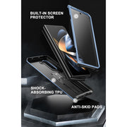 Galaxy Z Fold5 Unicorn Beetle Kickstand Case with Screen Protector-Metallic Blue