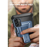 Galaxy A14 Unicorn Beetle Pro Rugged Holster Case(open box)-Metallic Blue