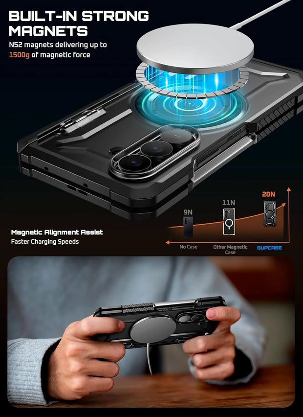 Galaxy Z Fold7 UB Grip MagSafe Case - Translucent Black