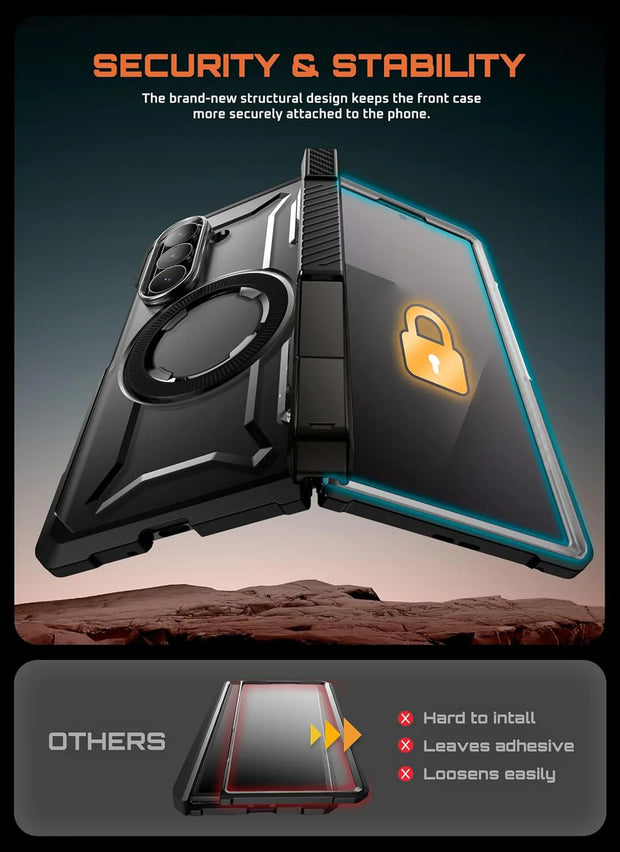 Galaxy Z Fold7 UB Grip MagSafe Case - Translucent Black