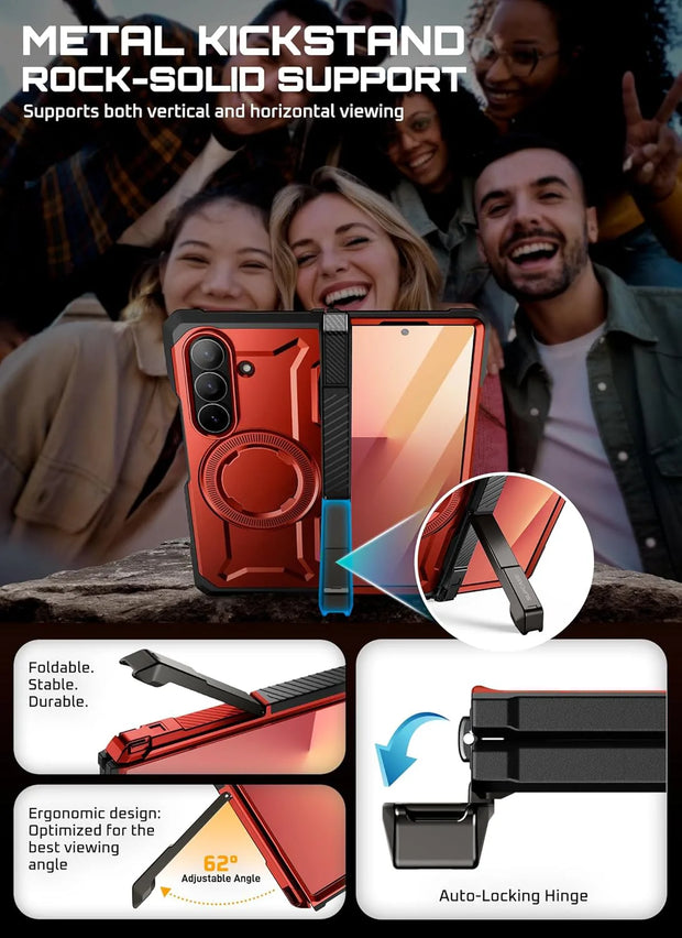 Supcase Ruddy UB Grip MagSafe Galaxy Z Fold7 Rugged Case with Dual-Angle Stand | SUPCASE