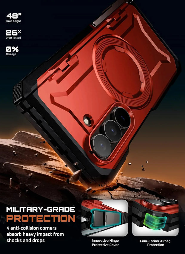 Supcase Ruddy UB Grip MagSafe Galaxy Z Fold7 Rugged Case with Dual-Angle Stand | SUPCASE