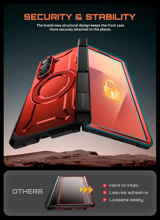Supcase Ruddy UB Grip MagSafe Galaxy Z Fold7 Rugged Case with Dual-Angle Stand | SUPCASE