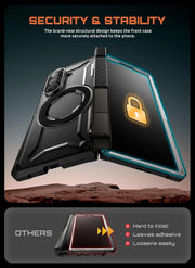 UB GRIP Series Galaxy Z Fold7 MagSafe Case with Privacy Screen Protector - Dark