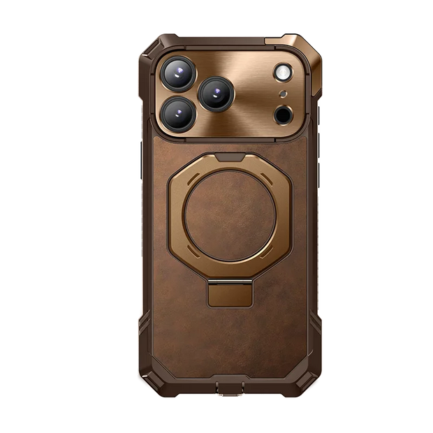 Bundle Sale - MagFlip Wallt with Stand (Black) & iPhone 17 Pro Max UB Grip Series Phone Case (Brown)