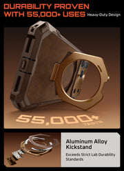 UB GRIP Series iPhone 17 Pro Max Premium Leather Phone Case - Brown