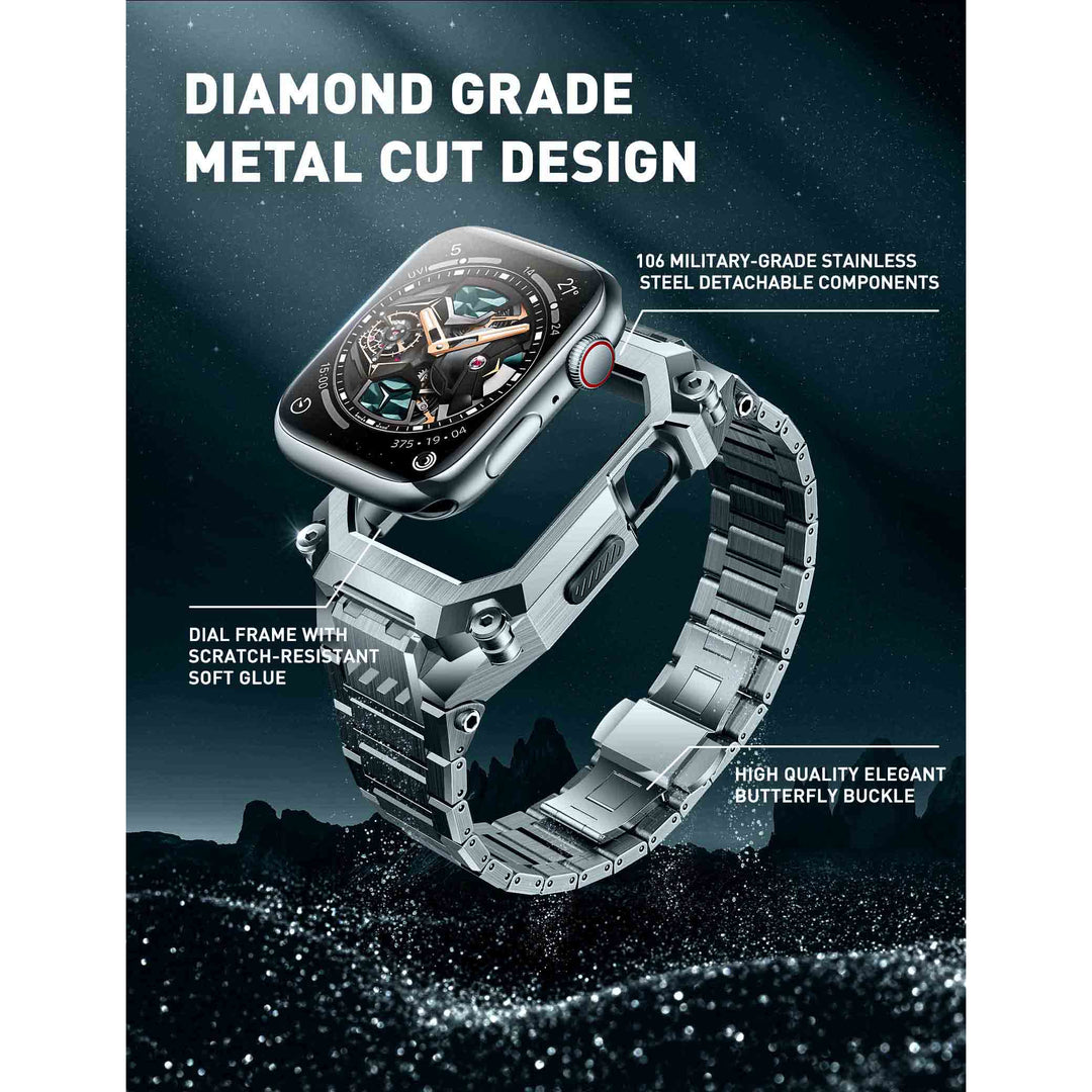 UB Steel Stainless Steel Apple Watchband Silver SUPCASE