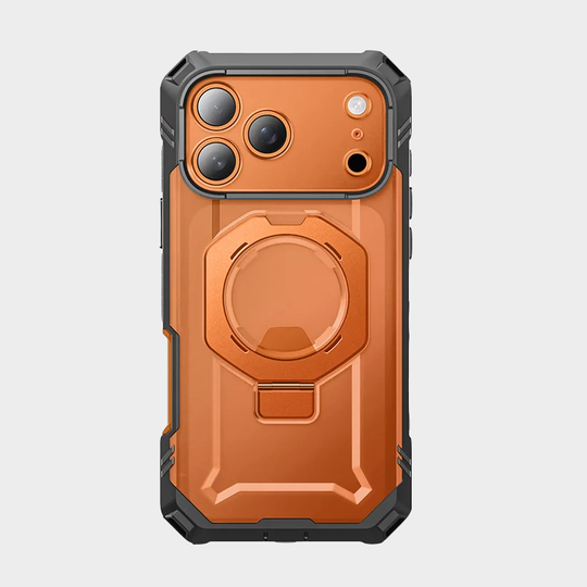 UB GRIP PRO Series iPhone 17 Pro Max MagSafe Phone Case with HD Tempered Glass - Coral