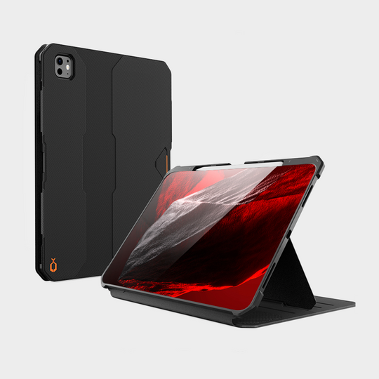 UB Shield Series iPad Pro 13 Inch (M5/M4) (2025/2024) Protective Case with Pencil Holder - Black