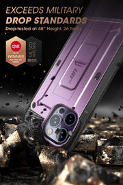 iPhone 14 Pro 6.1 inch Unicorn Beetle Pro Rugged Case(open box)-Deep Purple