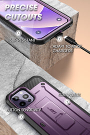 iPhone 14 Pro 6.1 inch Unicorn Beetle Pro Rugged Case(open box)-Deep Purple