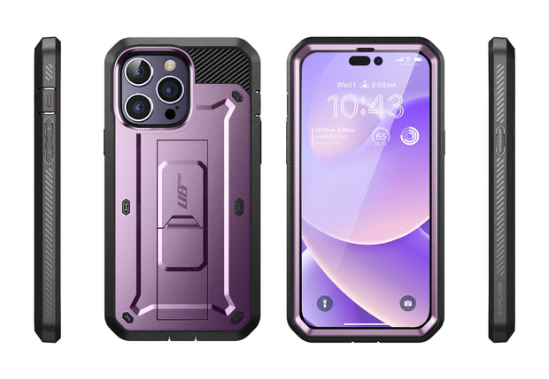 iPhone 14 Pro 6.1 inch Unicorn Beetle Pro Rugged Case(open box)-Deep Purple