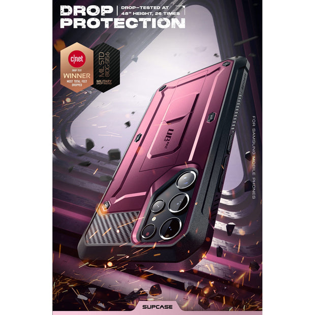 Galaxy S22 Ultra Unicorn Beetle PRO Rugged Case(open box)-Burgundy