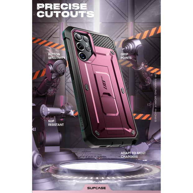 Galaxy S22 Ultra Unicorn Beetle PRO Rugged Case(open box)-Burgundy