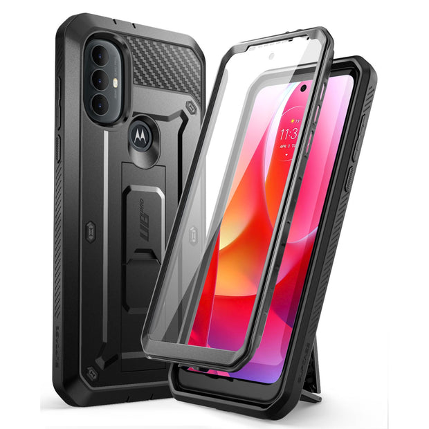 Moto G Power Unicorn Beetle PRO Kickstand Case with Holster(open box)-Black