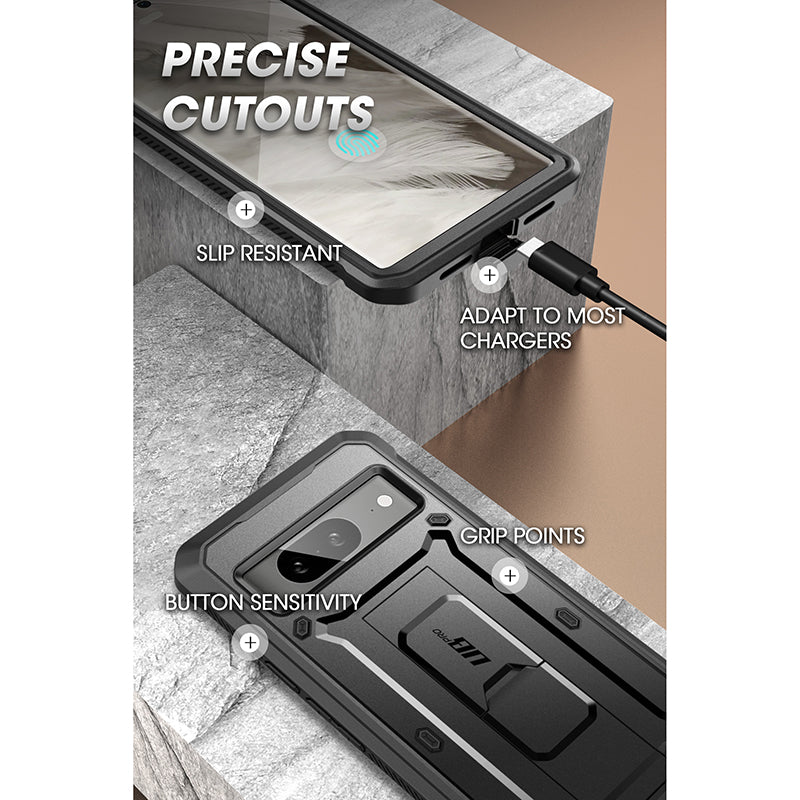 SUPCASE Schutzhülle Für Google Pixel 8A (Unicorn Beetle Pro) – Mit Ständer, Displayschutz & Militärschutz