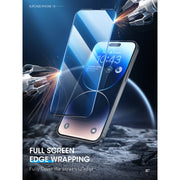 iPhone 15 Pro Max 2.5D Tempered Glass Screen Protector - Clear