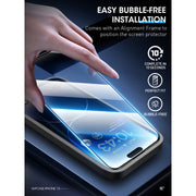 iPhone 15 Pro Max 2.5D Tempered Glass Screen Protector - Clear