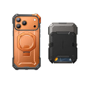 Bundle Sale - MagFlip Wallt with Stand (Black) & iPhone 17 Pro Max UB GRIP Series Phone Case (Coral)