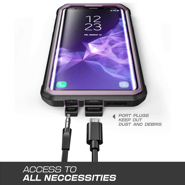 Galaxy S9 Plus Unicorn Beetle Pro Full Body Rugged Case(open box)-Metallic Purple