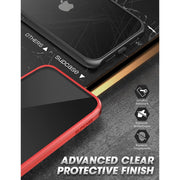 iPhone 11 6.1 inch Unicorn Beetle Edge Clear Bumper Case-Metallic Red