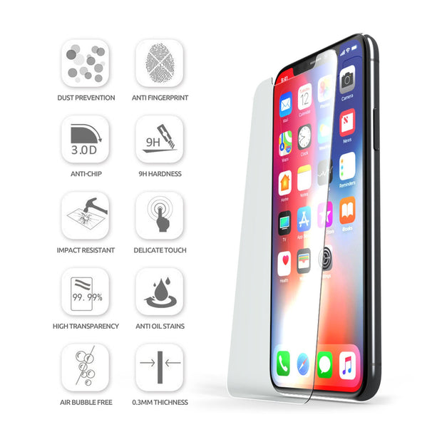 2.5D Glass Screen Protector for iPhone 6.5 inch 2018 and 2019 (2 Pack) -Clear
